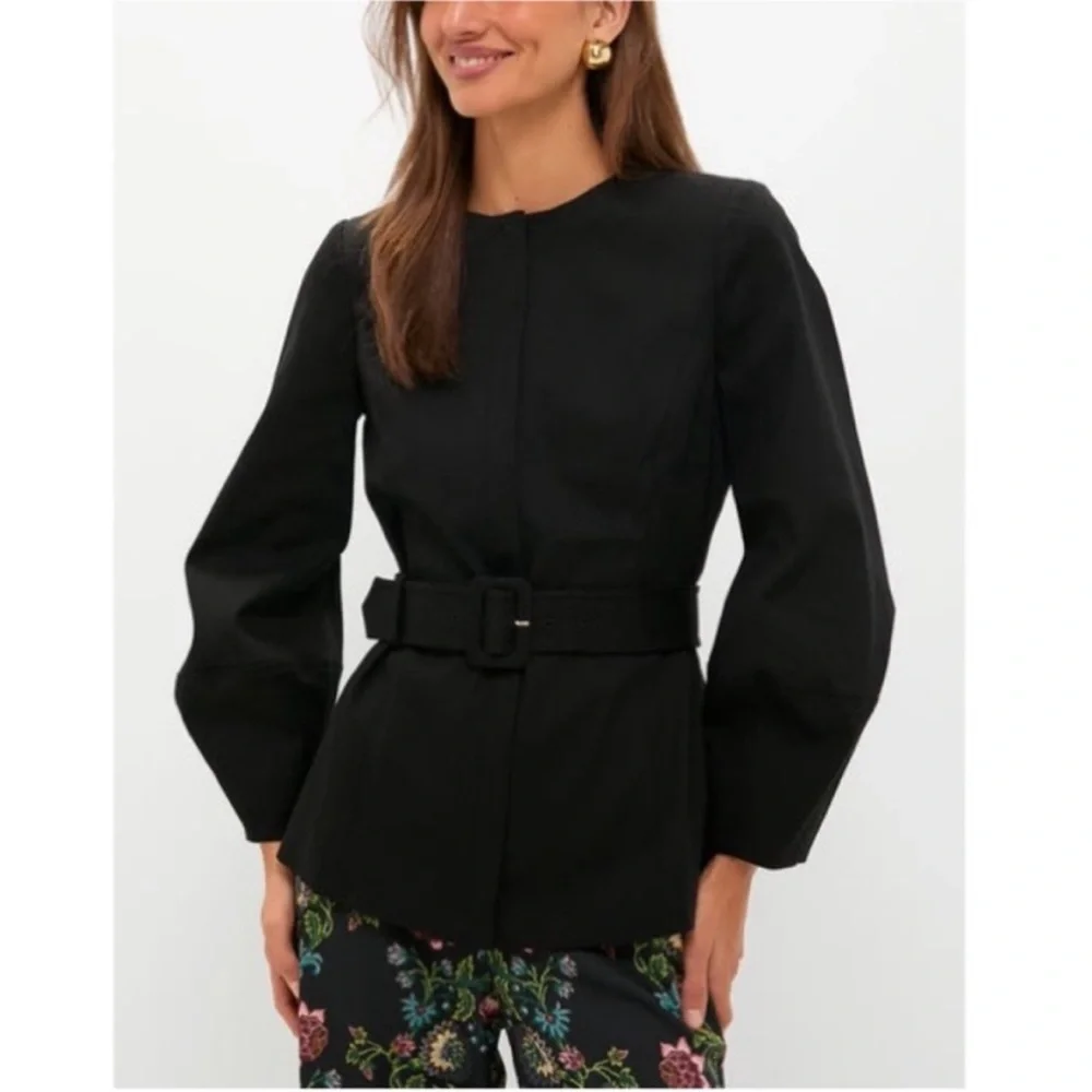TUCKERNUCK
Black Long Sleeve Structured Rhoda Tunic Top